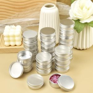 Tianyi-30 Pcs 25ml Pot En Aluminium Avec Couvercle Boîtes Cosmétiques Conteneurs Rondes Argenté Pot Pour Cosmétiques Baume Bougie Stockage De Voyage - Neuf