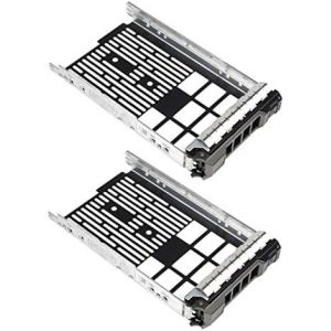 (Pack 2U 3,5"" 0F238F Bo&icirc;te De Disque Dur Palette Plateau Caddie Support Hdd Tray Caddy Pour Dell Poweredge R720 T710 R710 R620 T620 T610 R520 R510 R420 R410 T410 R320 T310 R310[ZHB1428] - Neuf