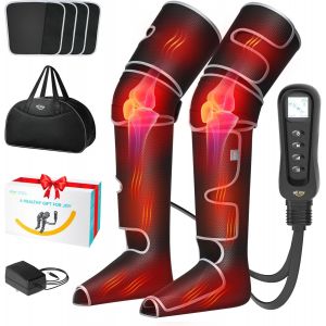 Massage Jambes Pressoth&eacute;rapie, Appareil De Massage Pour Jambes Et Pieds Circulation Electrique Compression D'air, 5 Modes 4 Intensit&eacute;s 2 Niveaux, Cadeau Homme Femme - Neuf