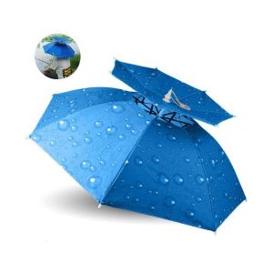 Chapeau Parapluie Double Couche Mains Libres Pour La Pêche, Le Jardinage, La Randonnée - Cadeau Réglable Et Amusant Pour Tous Les Âges ! - Neuf