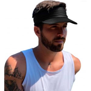 KAL-Casquette Visière Femme Ete Anti-Uv,Chapeau Visière Femme Élastique,Chapeau De Plage Homme À Séchage Rapide - Neuf