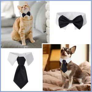 Collier De Smoking Réglable Pour Chien Et Chat - Noeud Papillon - Pour Mariage,Chiot Et Chaton - Pour Anniversaire,Pâques,Saint-Valentin - Neuf