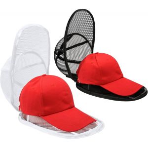 Sept-Lave Chapeaux De Baseball, Support Pliable Pour Casquette, Cage De Nettoyage Des Casquette Pour Machine À Laver Ou Lave-Vaisselle,2 Pièce (Bianco,Nero) - Neuf