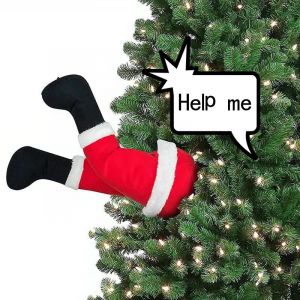 Rouge De No&euml;l Elf Corps D&eacute;corations D&eacute;corations De Poser De La Toile De Jute-Un - Neuf