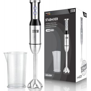 Mixeur Plongeant 1000W Acier Inoxydable - Avec Stick Blender Et 8 Niveaux Plus Turbo I Mixer Plongeur De Haute Qualit&eacute; I Bol Mixeur Plongeant I Blender Portable I Mixeur A Soupe Pied Mixeur - Neuf