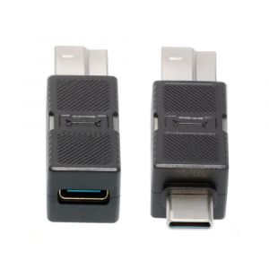 KALANKA-Lot de 2 adaptateurs USB 3.0 Type-B mâle vers USB 3.0 USB-C mâle femelle pour imprimante, extension de données, convertisseur, prise 5 Gbit/s pour disque SSD, appareil photo, noir - Neuf