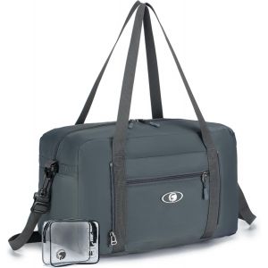 KALANKA-Sac 40x20x25 Ryanair Sac de Voyage Pliable 20L Sacs de Cabine Avion Cabas de Voyage Imperméable Bagage Cabine a Main Sacs de Sport pour Weekend Transport Femme Homme Gris - Neuf