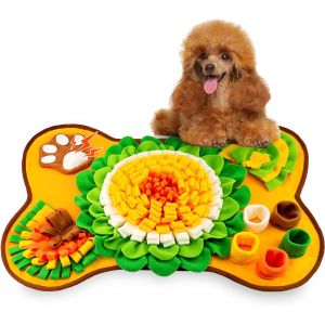 Odeur De Contrôle Des Animaux De Couverture, Orange, Jaune, 64 X 43 Cm, Lavable, Pliable De Formation De Chien Tapis, Des Jouets Puzzle, De Recherche, De Tapis, De Slow Food, J - Neuf