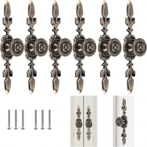 Lbgwp60-6pcspoignées De Tiroirs Vintage Style En Alliage De Zinc, Poignées De Tirage Antique, Bouton Traction De Meubles Tiroir Armoire Placard Armoire Avec Vis Décorer Le Tiroir, La Commode, Etc. - Neuf