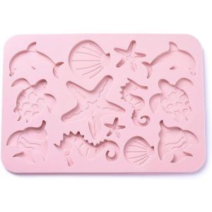 Kalanka-Lot De 2 Moules En Silicone Rose Motif Ancre Plage, Oc&eacute;an, Plage, Mouette, Crochet Fait &Agrave; La Main Pour Bricolage, Savon, Porte-Cl&eacute;s, Projets De D&eacute;coration - Neuf