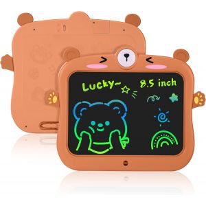 Tablette D'&Eacute;criture Lcd Pour Enfants, Tablette De Dessin Color&eacute;e De 8,5 Pouces, Jouets &Eacute;ducatifs, Cadeaux D'Anniversaire Pour Gar&ccedil;ons Et Filles &Acirc;g&eacute;s De 3, 4, 5, 6, 7 Et 8 Ans(Marron) - Neuf