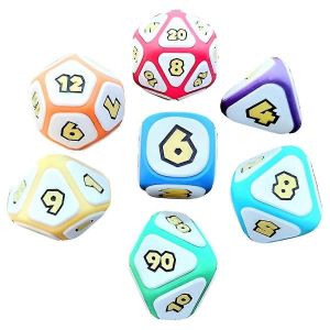 7pcs Champignon Fête Table Jeu De Rôle Dés D'aide,Cool Jeux Dnd Dés Ensemble D D Dés De Table Familiale - Neuf