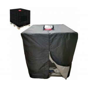 Housse pour cuve IBC 1000L &eacute;tanche et r&eacute;sistante aux UV, 116 x 100 x 120 cm - Neuf