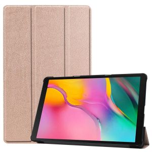 Samsung Galaxy Tab A 10.1 (2019) Coque, SATURCASE PU Cuir Flip Pliable Folio Stand Protecteur Tablette Housse &Eacute;tui Coque Pour Samsung Galaxy Tab A 10.1 (2019) SM-T510 T515 (Or rose) - Neuf