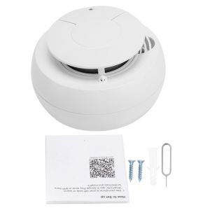 Detecteur de fumee Wi-Fi, alarme incendie, systeme de controle intelligent pour la maison, compatible avec Tuya - Neuf