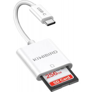 KALANKA-KiWiBiRD Adaptateur USB C Carte SD, Adaptateur Carte SD USB C SDHC SDXC mémoire externes Compatible avec iPhone 16 15 Plus Pro Max MacBook Air Mac iPad iMac Galaxy S25 S24 Android Appareil Ph - Neuf