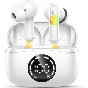 Ecouteurs Bluetooth Sans Fil, Écouteurs Bluetooth 5.4 Enc Réduction De Bruit Oreillette Sans Fil Avec 4 Mic, 48H Durée Lecture, Ip7 Étanche Casque Recharge Rapide Usb C 2025 Nuovo - Neuf