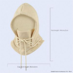 Masque Chaud De Cyclisme En Plein Air Ollie Capuche Coupe-Vent En Velours &Eacute;charpe De Ski D'hiver Protection Du Cou Int&eacute;gr&eacute;e Capuche Coupe-Vent,C - Neuf