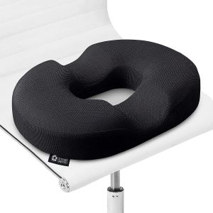 Coussin Anneau Pour Hémorroïdes-Oreiller Mousse À Mémoire De Forme 100% Antidérapante,Siège Orthopédique Ferme Pour Maison,Bureau,Fauteuil Roulant,Soulagement Douleur Coccyx - Neuf