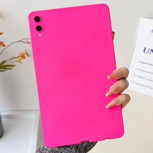 Coque en TPU Spray Huile Amie de la Peau pour Samsung Galaxy Tab S9+ / S9 FE+ / S10+, Rose Rouge - Neuf