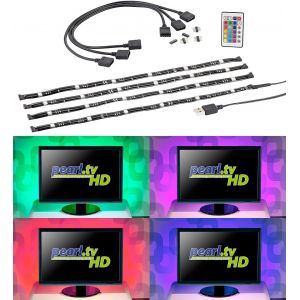 Chenquansarl-Bandes Lumineuses Usb Led Rvb Lt-200.Col Pour Tv 46 À 70 - Neuf
