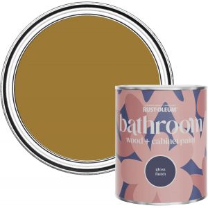 Yellow Moisture Resistant Bathroom Wood and Cabinet Paint in Gloss Finish-Wet Harvest 750ml - Neuf