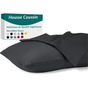 Trahoo-Taie D'oreiller 40x145 Microfibre Premium Lot De 2 Housse Coussin Pour Coussins Canapé/Lit Tissu Super Doux Resistant Et Lavable Hypoallergénique Anti-Acariens Avec Fermeture Éclair Invisible - Neuf