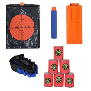 Pochette de tir sur cible,sac de rangement,kit de balles souples pour les jeux d'armes à feu (Combo 1) - Neuf