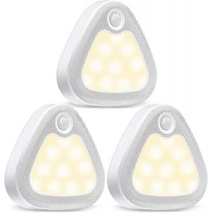Lumière à détecteur de mouvement intérieure,60LM LED Éclairage de placard à piles sous l'armoire - Neuf