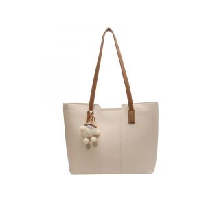 Sac à main rétro à rayures pour femme, élégant, à bandoulière et coutures apparentes - Neuf