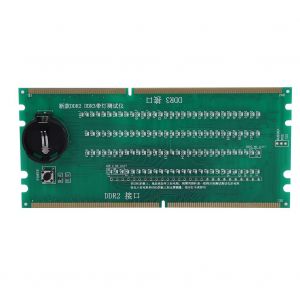 Carte mere de bureau 2 en 1, test DDR2/DDR3 avec testeur de lumiere - Neuf