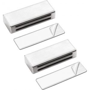 Forte Auto-Adhésif de la Porte de l'Armoire Aimant Pack de 2 butée de Porte Magnétique Pas de Vis, Pas de Perçage pour les Armoires de Cuisine Aimant 12kg Auto-Adhésif Plus Pro - Neuf