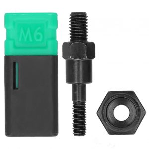 Tête d'outil de pistolet à riveter Pointe de riveteur Acier allié Mandrin fileté Fournitures à commande manuelle M6 - Neuf