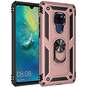 Kal-Coque Huawei Mate 20x, Avec Anneau Support, Coque Etui Housse Huawei Mate 20x Antichoc Militaire [Tough Armor] Heavy Duty Shock Proof Protective Housse Pour Huawei Mate 20x- Rose Or - Neuf