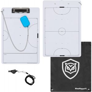Tableau Tactique Futsal-Ardoise Réversible Pour Entraîneurs De Futsal Avec Sifflet Et Sac - Neuf