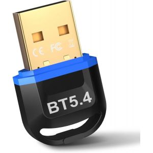 lbgwp60-Dongle Bluetooth 5.4, Cle Bluetooth Pour Pc, Faible Latence, Adaptateur Bluetooth Usb, Compatible Avec Windows 11/10/8.1/7, Pour Casque, Souris, Clavier, Imprimantes - Neuf