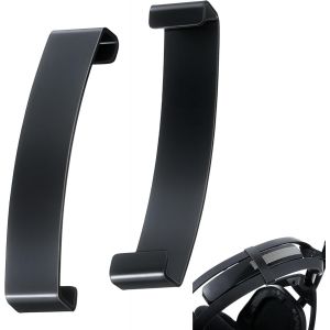 LORANKA-Lot de 2 Pinces de Support pour &eacute;couteurs en Aluminium, compatibles avec Astro A50 Gen 4 & Mod Kit, Clip de Bandeau Durable pour Une stabilit&eacute; et Un Confort am&eacute;lior&eacute;s (Noir) - Neuf