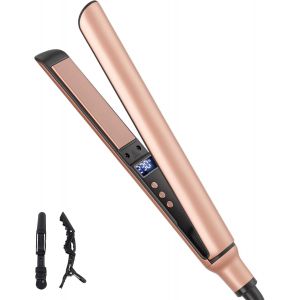 Mini Lisseur Pour Cheveux Courts,C&eacute;ramique,Coiffage Rapide 120-230&deg;C,Lisseur Cheveux Glisse Facile,Voltage Universel,Petits Fer &Agrave; Lisser De Voyage - Neuf