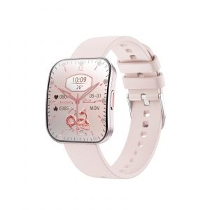 Montre Connect&eacute;e &Eacute;cran Complet 1.85 Pouces Avec Suivi Sant&eacute; &Eacute;tanche Rose Rose 2 Yonis - Neuf