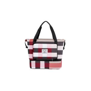 Sac de voyage pliable et &eacute;tanche avec compartiments sec/humide - Rose clair - Neuf