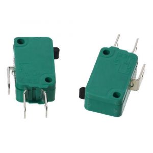 2pcs 16A 125 / 250VAC Micro Interrupteurs de fin de course Durable SPDT NON NC Green Micro Switch 3 Pins KW3-OZ Limit Switch PCB Terminals - Neuf