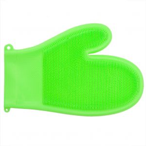 Hjlian Gant En Silicone Antiderapant Et Anti-Brulure, Resistant Aux Hautes Temperatures, Pour La Cuisine (Vert Gazon) - Neuf