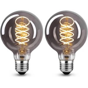 Ampoule Vintage Edison E27,E27 Vintage Led Dimmable 4w Lampe Led Rétro Blanc Chaud 2700k Ampoule Vintage Idéal Pour La Nostalgie Et L'éclairage Rétro Dans Votre Maison Café Bar-2pièces¿G80 Slx¿ - Neuf