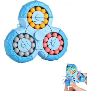 KAL-Magic Bean Cube Puzzle 3D Rotatif Jeux Pour Enfants Fidget Toys Anti Stress ,Puzzle Cr&eacute;atif En Forme De Haricot Magique, Cadeau Pour Les Enfants &Agrave; Partir De 3-6 Ans Pour No&euml;l, Anniversaire, Nouve - Neuf