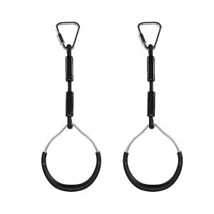 2 Pi&egrave;ces Anneaux De Gymnastique Balan&ccedil;oire Ensembles De Jeu D'arri&egrave;re-Cour En Plein Air Anneau D'escalade Anneau D'obstacle Balan&ccedil;oire Ensemble De Jouets Pour Enfants (Noir) 42*10 Cm Noir - Neuf