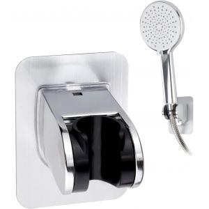 TZF-Support Pommeau de Douche Avec Adh&eacute;sif Puissant, R&eacute;glable Support Douche Sans Percage &Eacute;tanche Support Douchette, Support de Douche Meilleur Que Les Ventouses pour La Salle de Bain - Neuf