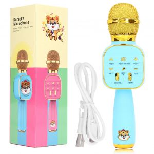 Microphone Pour Enfants, Image D'animal De Dessin Anime, Sans Fil, Bt, Chargement Usb, Portable, Haut-Parleur Pour Enfants, Pour La Maison - Neuf