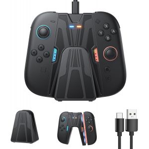Eryi-Support De Recharge Pour Switch 2 Pour Joycon 2, Manette Chargeur Compatible Avec Nintendo Switch 2, Accessoire Pour Switch 2¿Pas Pour Switch 2017 Et Oled¿ - Neuf