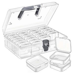 Bo&icirc;te De Rangement De Perles Avec Poign&eacute;e - Neuf