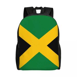 Sac à dos personnalisé avec drapeau jamaïcain pour hommes et femmes, sac à dos tendance pour l'université, l'école et le patriotisme - Neuf